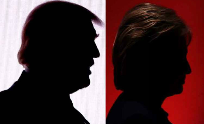 Republicano e Democrata se enfrentam em debate. Foto: AFP Photo