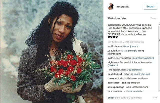 Artista  destaque nas redes sociais, onde interage com fs. Foto: Instagram Ins Brasil/Reproduo