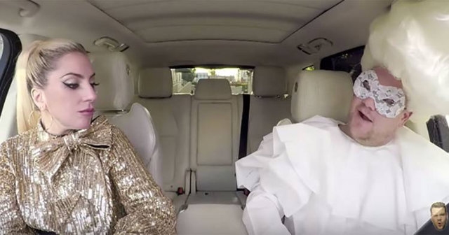 Lady Gaga  a mais nova convidada do quadro 'Carpool Karaoke'. Foto: YouTube/Reproduo
