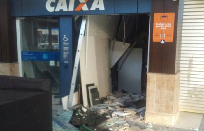 Quatro caixas eletrnicos foram explodidos. Foto: PF/ Divulgao