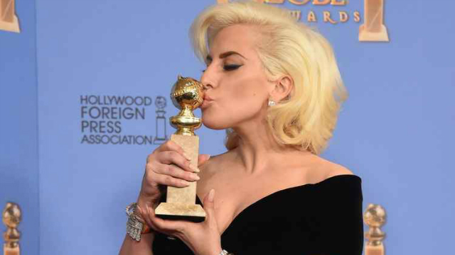 Por seu trabalho em American Horror Story: Hotel, Gaga ganhou o Globo de Ouro. Foto: Frederic J Brown/Reproduo