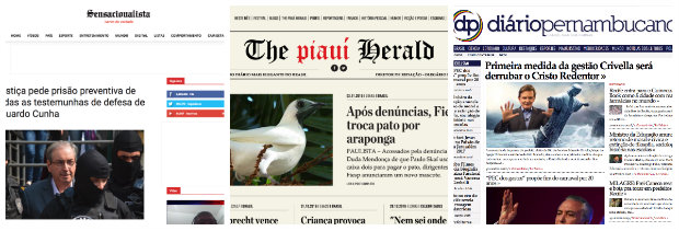 Sensacionalista, The Piau Herald e Dirio Pernambucano: referncias no escracho.  