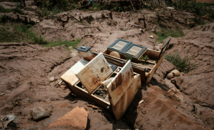 Registro constante: o que sobrou da destruio. Foto: Yasuyoshi Chiba/AFP Photo