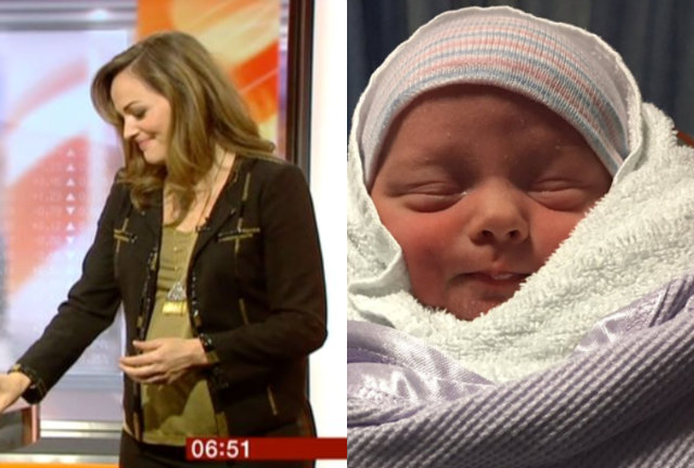 Jornalista deu parto a um menino. Foto: Youtube/Reproduo e Twitter/Reproduo