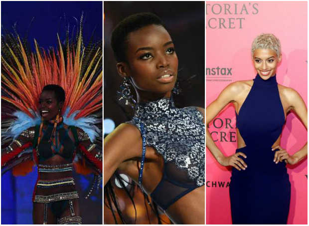 Maria Borges, Herieth Paul e Jourdana Phillips assumiram seus cabelos naturais durante desfile em Paris. Fotos: PATRICK KOVARIK/AFP/MARTIN BUREAU/AFP)