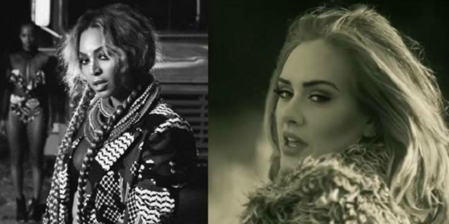 Segundo a Billboard, Beyonc e Adele vo dominar o Grammy 2017. Fotos: YouTube/Reproduo