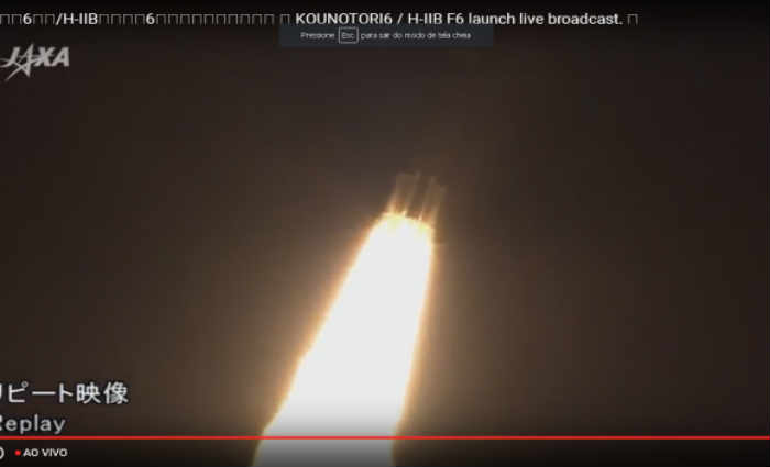Satélite de alunos de Ubatuba é lançado no Japão. Foto: Reprodução de TV/via Agência Brasil Satélite de alunos de Ubatuba é lançado no Japão. Foto: Reprodução de TV/via Agência Brasil