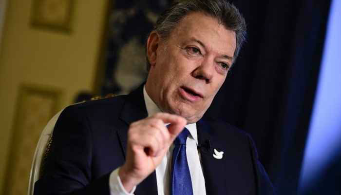 Prmio foi consedido ao presidente colombiano por seus esforos em fazer acordo com as Farc. Foto: AFP/Tobias Schwarz