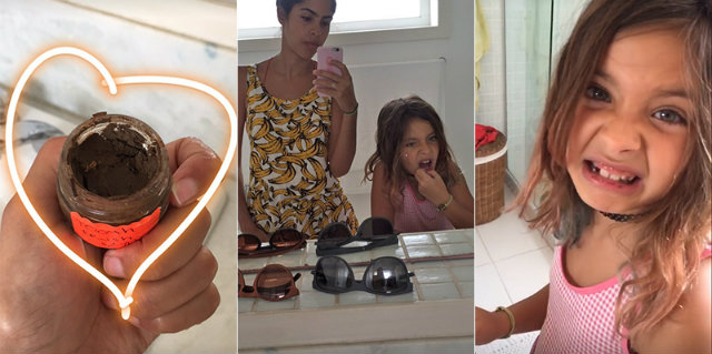 Apresentadora do Bela Cozinha compartilhou imagens da filha nas redes sociais. Foto: Instagram/Reproduo