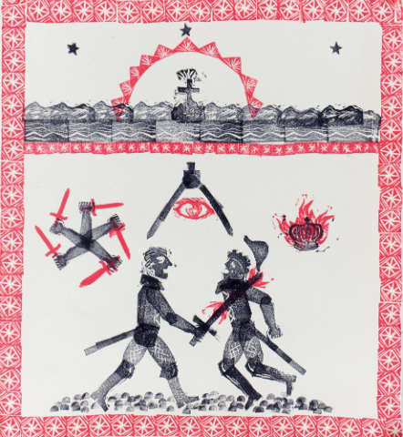 Obra de Helder Santos ilustra o ms de fevereiro do calendrio comemorativo da Cepe. Clique na imagem e confira a galeria de fotos do calendrio.