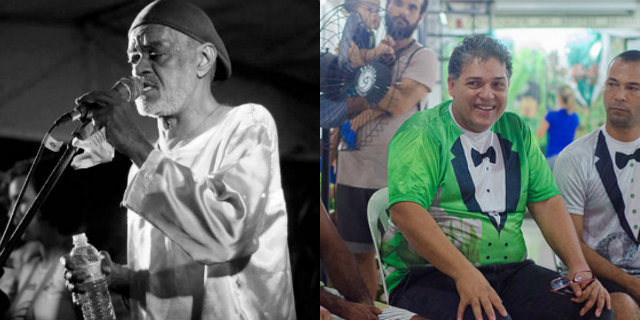 Erasto Vasconcelos faleceu em outubro do ano passado e Luiz Adolpho Botelho  o presidente do Homem da Meia-Noite. Fotos: Facebook/Reproduo e Jan Ribeiro/Divulgao