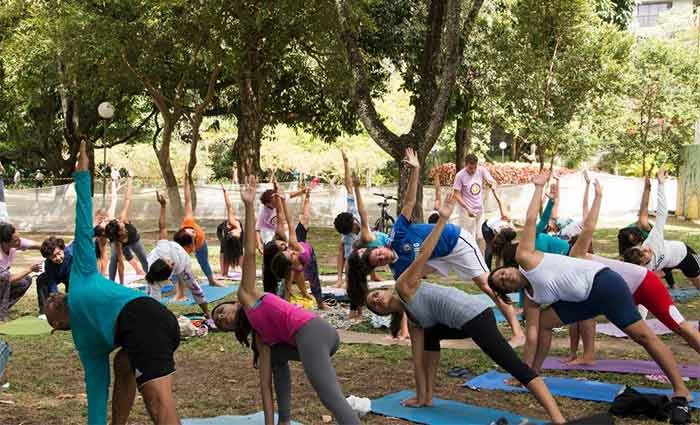 O encontro "Yoga para Todos" tem o objetivo de difundir o yoga como ferramenta de equilíbrio do corpo e da mente. Foto: Divulgação