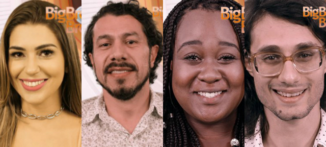 Vivian, Rmulo, Roberta e Pedro foram os primeiros participantes a terem os nomes divulgados. Foto: Rede Globo/Divulgao
