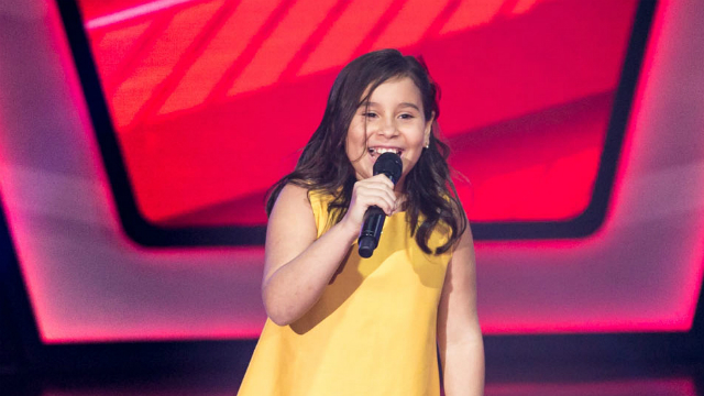 A pernambucana Letcia Santos foi classificada na primeira etapa do The Voice Kids. Foto: Globo/Divulgao