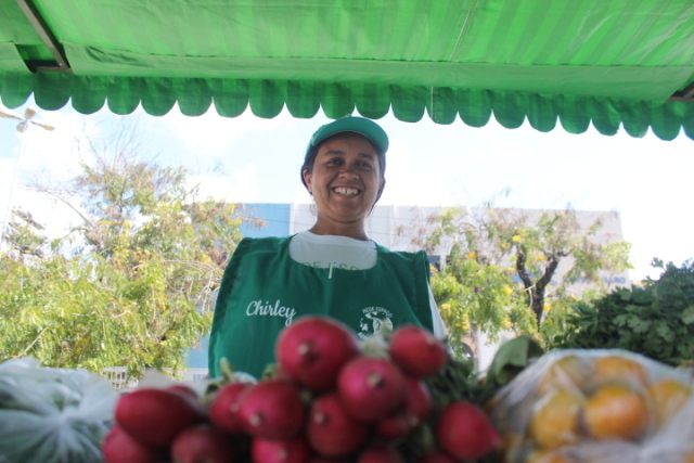 Chirlene cultiva os alimentos em Bom Jardim, no Agreste, e vende na feira. A renda mdia da famlia triplicou. Crdito: Marlon Diego/Esp.DP (Marlon Diego/Esp.DP)