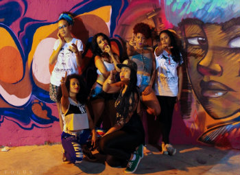 O grupo de hip hop est acumulando letras de cunho feminista e social para o novo disco. Foto: Acervo Pessoal/Divulgao