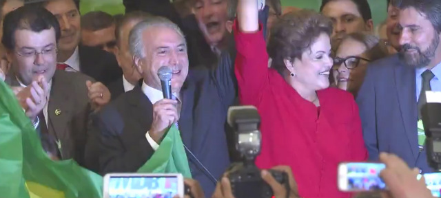 "Ns tambm temos um presidente que no foi eleito pela maioria da populao", diz o vdeo. Foto: Globo/Reproduo