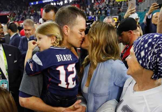 Tom Brady  o nico jogador a conquistar cinco ttulos da NFL. Foto: Kevin C. Cox/Getty Images/AFP