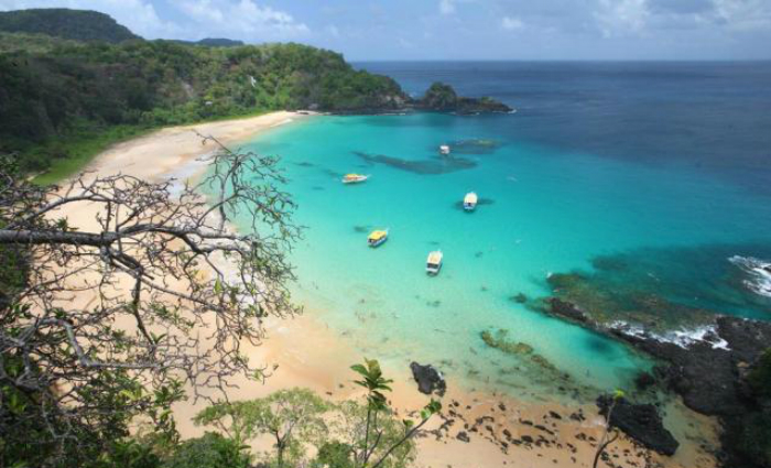 Bela vista da praia Baa do Sancho, em Fernando de Noronha. Foto: Divulgao