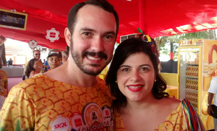 A deputada estadual Priscila Krause com o marido. Foto: Rosalia Rangel (Foto: Rosalia Rangel)