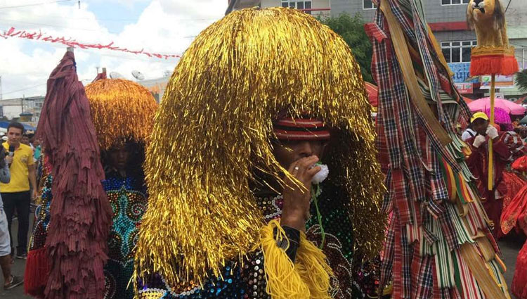 Grupos de maracatu tm integrantes antigos e que brincam h trs dcadas no Carnaval da cidade na Zona da Mata de Pernambuco (Rafael Martins/Esp. DP)