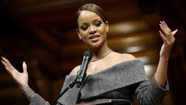 Rihanna  a primeira cantora a receber o prmio de Humanitria do Ano da Universidade de Harvard. Foto: Twitter/Reproduo