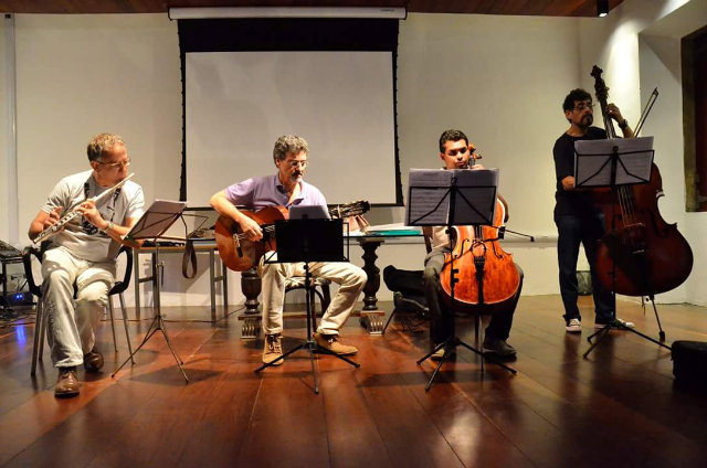 O quarteto de instrumentistas vai resgatar diferentes fases da Revoluo Pernambucana. Foto: Mucio Callou/Arquivo pessoal