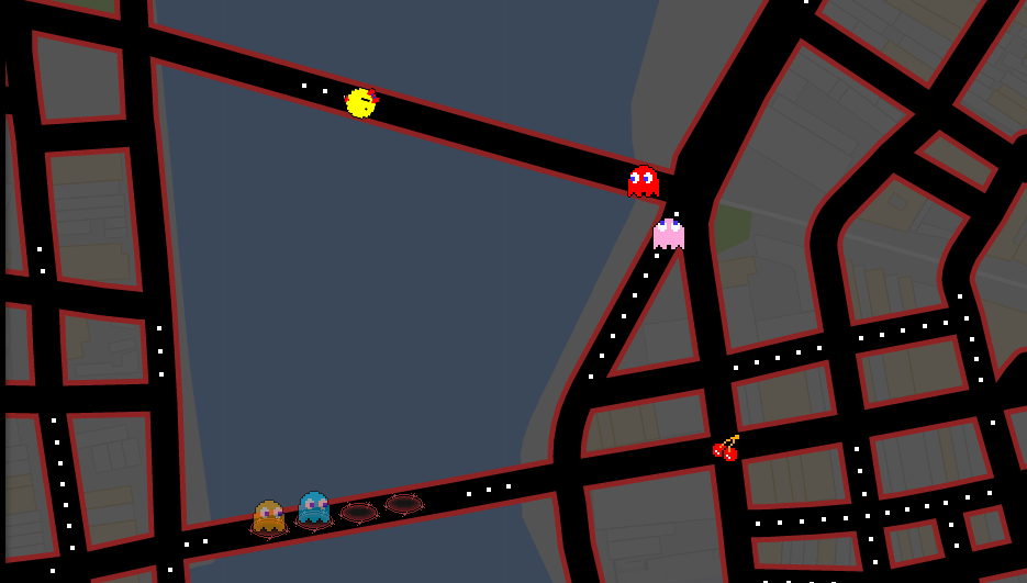 Ms. Pac Man andando pelas ruas do Recife Antigo. Foto: Reproduo/Google Maps