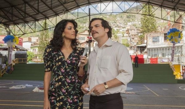 Narcos, da Netflix, mostra relao de Pablo com a jornalista. Foto: Netflix/Divulgao