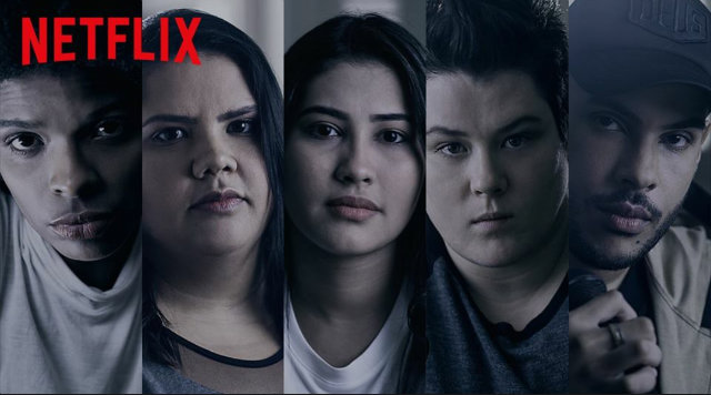Hugo Gloss, Thayana OG, Vaneza Oliveira, Chatarina Fischer e Jaqueline Sampaio se juntaram para fazer relatos de bullying. Foto: Facebook/Reproduo