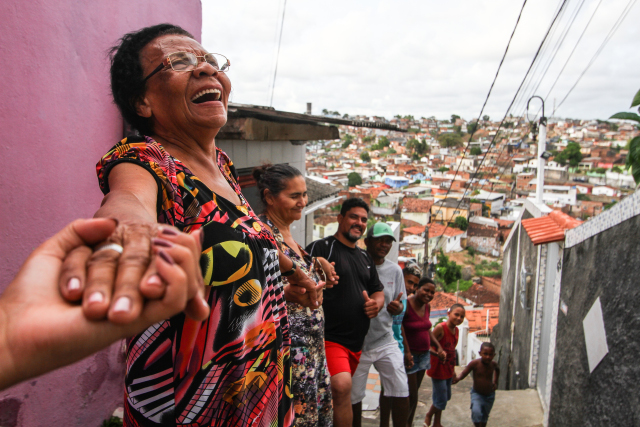 Unio de moradores transformou o Morro da Conceio de lugar sem gua e pavimentao em comunidade referncia do Recife. Crdito: Paulo Paiva/DP (Crdito: Paulo Paiva/DP)
