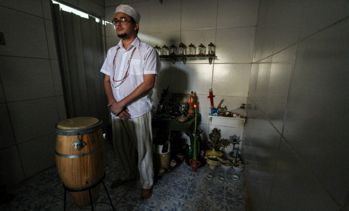 O babalorix foi sentenciado com uma pena de 15 dias de priso mas que pode ser revertida em servios  comunidade. Foto: Paulo Paiva/DP