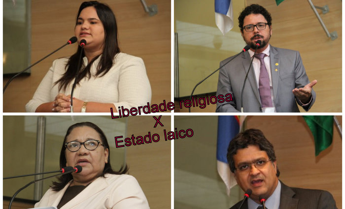 Michele Collins desistiu de apresentar requerimento ao Procurador Geral do Ministrio Pblico. Fotos/Cmara do Recife/Colagem