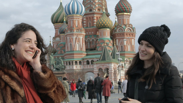 Filme reconta a passagem das atrizes Martha Nowill e Maria Manoella por Moscou. Foto: Bruno Alfano/Divulgao