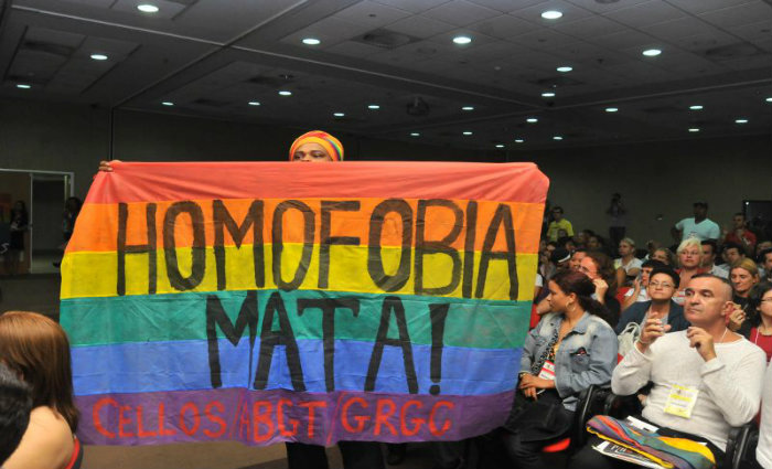 Protesto contra a homofobia: entidades pedem respeito s diferenas. Foto: Antonio Cunha/Esp CB/D.A Press