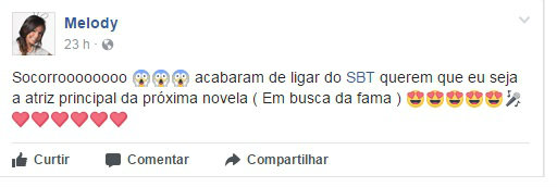 Antes de publicar o vdeo, cantora diz ter sido convidada pelo SBT. Foto: Facebook/Reproduo