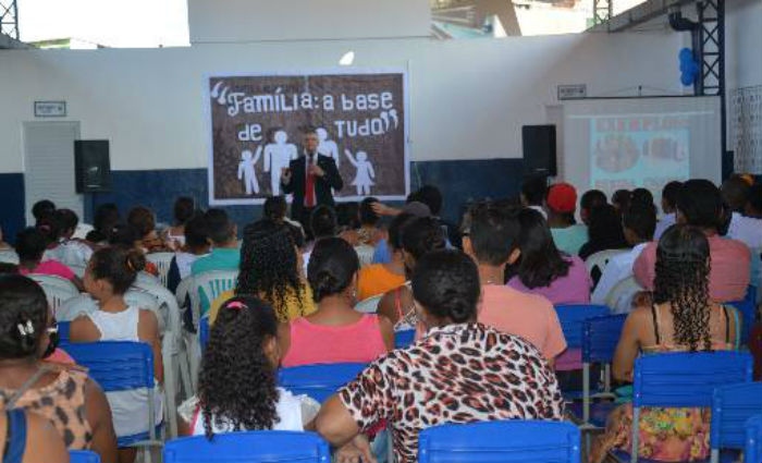 PF promove palestra gratuita sobre jogo da Baleia Azul em Santo Amaro. Foto: PF/ Divulgao