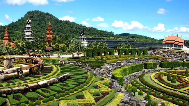 Jardins Suan Nong Nooch, em Pattaya, contam com as maiores diversidades de algumas espcies de plantas no mundo