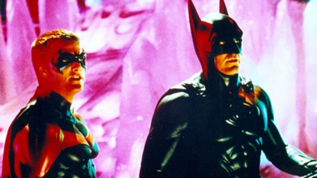 Chris O'donnell e Geoge Clooney em cena do filme Batman e Robin. Foto: Warner/Divulgação Chris O'donnell e Geoge Clooney em cena do filme Batman e Robin. Foto: Warner/Divulgação