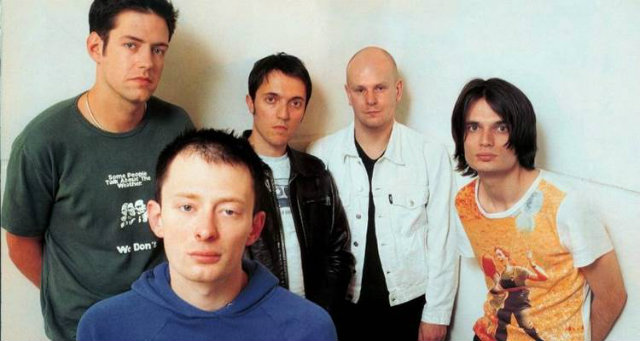 Banda Radiohead, em 1997, quando lanou o disco OK computer. Foto: XL Records/Divulgao
