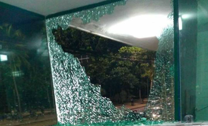 PM em alerta aps casos de vandalismo em Boa Viagem. Foto: WhatsApp / Divulgao