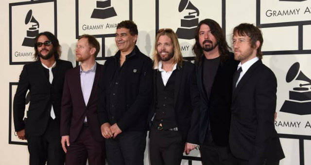A banda Foo Fighters no Grammy Music Awards de 2016, em Los Angeles . Foto: Valerie Macon/AFP