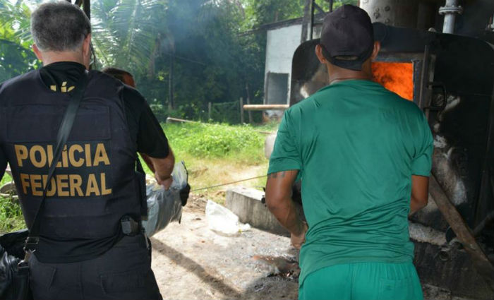 PF incinera mais de 500 Kg de drogas apreendidas em Pernambuco de 2015 a 2017. Foto: PF/ Divulgao