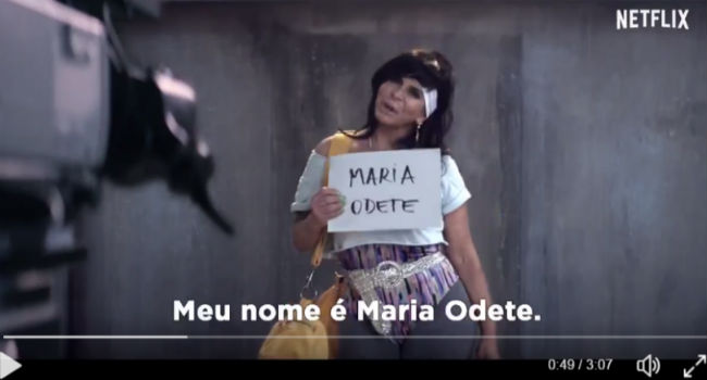 Gretchen se apresenta no vdeo: "Maria Odete". Foto: Netflix/Reproduo