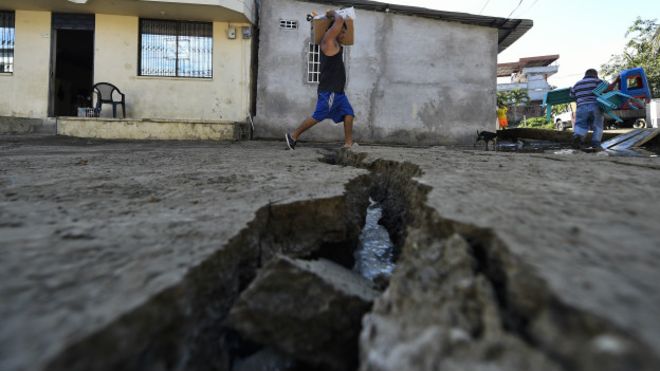 O tremor foi registrado s 20h38. Foto: AFP