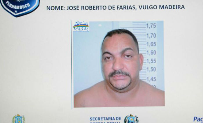Jos Roberto de Farias, mais conhecido como Madeira, fazia parte de um grupo acusado da prtica de trfico e homicdio no Vasco da Gama. Foto: SDS/ Divulgao