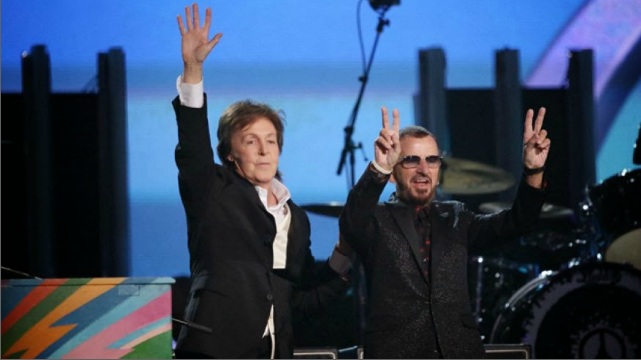 Essa  a primeira parceria dos Beatles em sete anos. Foto: Grammy/Reproduo