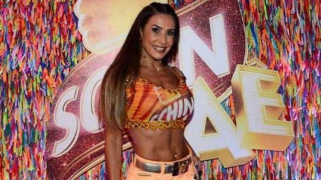 Scheila derrotou Roseane Pinheiro por com 59,9% no palco do Domingo do Fausto. Foto: Instagram/Reproduo