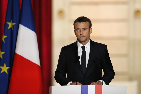 O presidente pediu solidariedade aos aliados e scios da Frana para enfrentar o momento atual (Foto: Francois Mori/AP)