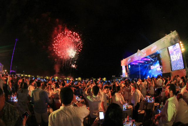 Primeira edio contou com show de Matheus e Kauan. Foto: Luiz Fabiano/Divulgao